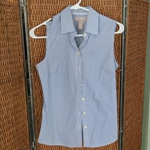 Banana Republic Sleeveless Button-down